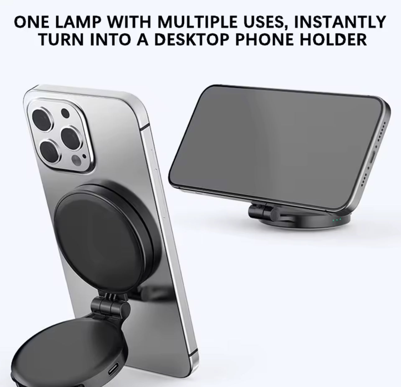 F3MA Selfie Light – Rotating LED Fill Light for iPhone 17/16/15/14/13